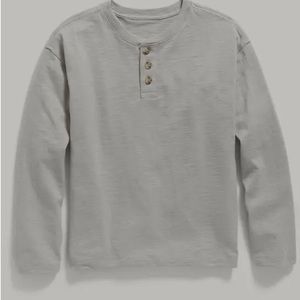 Old Navy sz 8 (M) Boys Henley. Gray. Like new - no rips/stains. Smoke free home.
